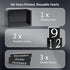 DEERINE Wooden Block Calendar for Desk, Large Size Daily Desktop Perpetual Desk Calendar, Cute Date Display Desk
