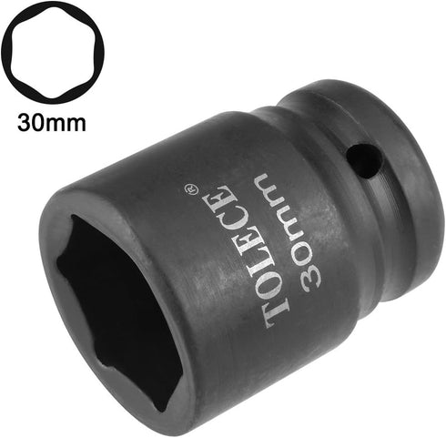 uxcell 3/4-Inch Drive by 30mm 6-Point Shallow Impact Socket for Ratchets and Torque Electric Wrenches
