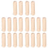MroMax 20Pcs Wooden Dowel Pins - 8 x 30mm, Approx 5/16" x 1-3/16" Fluted Beveled Hardwood for Furniture DIY Projects
