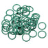 uxcell Fluorine Rubber O-Rings, 13mm OD 10mm ID 1.5mm Width FKM Seal Gasket for Plumbing, Green, 50 Pack