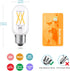 40 Watt Equivalent LED Bulb, E26 Base, 4W Energy Efficient, Soft Warm White 3000K, Dimmable Tubular T14 T45, 4 Pack