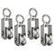 Cable Pulley Wheel Stainless Steel, Bearing Inside Rope Pulley for Gym Equipment, 4 Pack