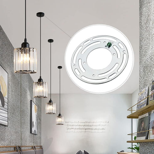 4Inches Universal Light Fixture Mounting Bracket, 8 Sets 4" Circle Mounting Bracket for Wall Light, Chandelier