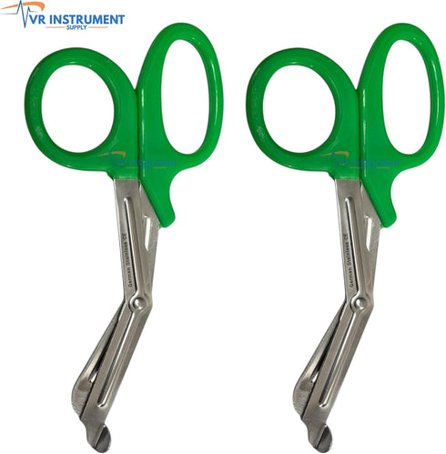 VR Instrument Supply 7.5 Inch 2 Medical Scissors EMT and Trauma Shears Premium Quality Bandage Scissors with Non-Stick