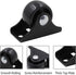 Luomorgo 12 Pack 1" Caster Wheels Rigid Fixed Non Swivel Casters for Furniture, Black