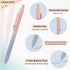 FIOVER 10pcs Pens, Black Ink Gel Pens Medium Point 0.7mm, Smooth Writing High-End Series Cute Pens for Office School