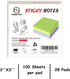 Sticky Notes 3x3 Inches Bulk 28 Pack 2800 Sheets Colored Self-Stick Pads, 100 Sheets/Pad, 4 Bright Colors (Yellow, Green, Pink, Blue) for Office Supplies, School, Home by HappyHapi