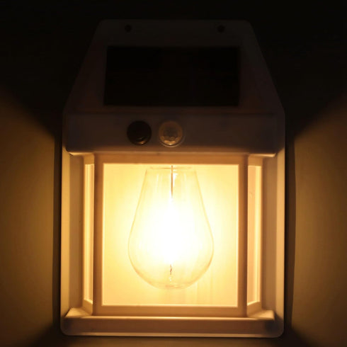 IP65 Diydeg Solar Wall Lantern Lights, Outdoor Wall Sconce, LED Solar Lights Outdoor Exterior Security Lamps Wall Mount