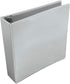 School Smart Polypropylene Round Ring View Binder, 2 Inches, White