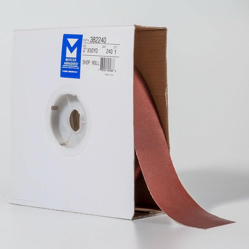 Mercer Industries 382240-2" x 50 Yards Shop Roll, 240 Grit