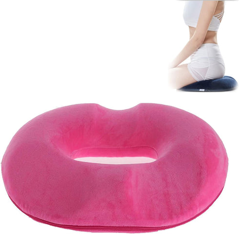 KEGUOF Round Orthopaedic Seat Cushion,Memory Foam Thicken Back Pain Relief and Sciatica and