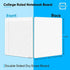 Scribbledo Dry Erase Notebook, College Ruled Lined Board 9"x12", Reusable Lined Erasable Writing Note Pad