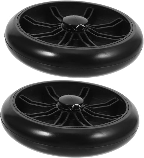 KALLORY 2pcs Shopping Trolley Cart Wheels Replacement Parts for Laundry Cart Rolling