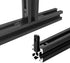 20pcs Black 2020 Series L-Shape Interior Corner Connector Joint Bracket with Screws + 1 Wrench for Aluminum Rail