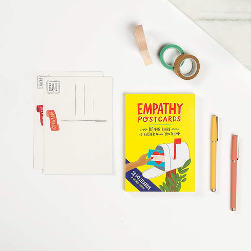 Em & Friends Empathy Postcard Book - 20 Postcards (2 Each of 10 Styles), 5 x 7-inches