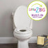 Little2Big Toilet Seat with Built-In Toddler Potty Training Seat, Slow Close, Easy to Install, Made in USA, ELONGATED