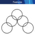 Buna-N O-Ring 35x33x1mm Metric Nitrile Rubber Round Sealing Gasket for Plumbing Connection