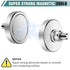 M8 200 lb 44mm 8 Packs Super Strong Neodymium Round Magnet with Male Thread Nuts Bolts Corrosion-Resistant Mounting