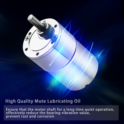 Greartisan DC 24V 5RPM Gear Motor, High Torque Electric Micro Speed Reduction Geared Motor, Eccentric Output Shaft