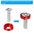 PATIKIL M8 Finish Countersunk Washer, 40pcs Anodized Aluminum Alloy Flat Cup Head Screw Gasket for DIY Models