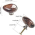 SHYYOULQE 3Pcs Drawer Pull Natural Stone Dressers Knob Cupboard Handle Elegant Furniture Handle Simple Bedside Cabinet