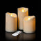 Flameless Candles 4" 5" 6" Set of 3 Outdoor Indoor Ivory Pillars