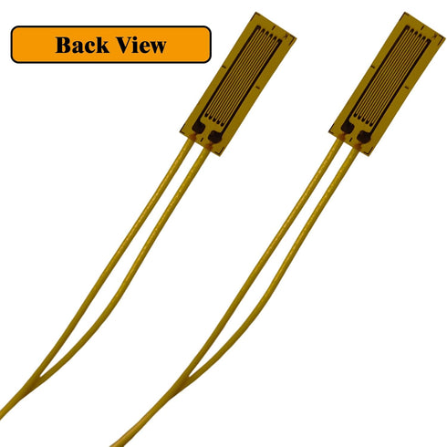 Strain Gauge, 120ohm Foil Strain Gauge Sensor, 10AA Load Cell Pressure Resistance Strain Gauge, Linear Strain Gages (Grid Size: 10 x3mm, 2 Pieces)