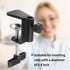 LifCratms (12mm/0.47" C-Clamp Base Stand Mounting Accessory, Metal Black Table Mount Desk Light Holder for Desktop Lamp