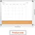 Upgraded Monthly Calendar Dry Erase White Board & Cork Bulletin Board,13" x 17" Aluminum Frame,Magnetic Surface Whiteboard.Perfect for Organizing Your Space.Whiteboard+Cork-LK3343B by Umtiti
