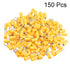 uxcell 150Pcs SV5.5-5 Insulated Fork Spade U-Type Wire Connector, Electrical Crimp Terminal 12-10AWG Yellow