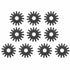 CHENJIN 10PCS Abrasive Wheel Dresser Replacement Blades, Small Spade Blade for Electric Grinder Accessories