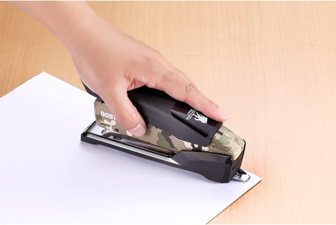 Bostitch Office Camouflage Metal Spring Powered Stapler, One Finger, Supports Wounded Warrior Project (INP28-WW)