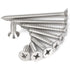 100pcs M4x14mm Stainless Flat Head Phillips Self-Tapping Wood Screws, 18-8 (304) Stainless Steel