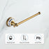 Antique Bronze Brass Hand Towel Bar for Bathroom, Rustproof Wall Mounted Towel Rack with Porcelain Design