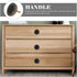 2pcs balacoo Black Gold Single Hole Leather Drawer Pulls Cabinet Handles Round Leather Cabinet Knobs for Dressers