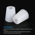 MECCANIXITY Silicone Rubber Tapered Plug 17mm to 23mm with Hole for Powder Coating, 2 Pieces