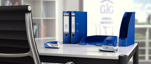 Leitz 5517 NeXXT Mini Stapler, 10 Sheet Capacity for No. 10 Staples - Blue