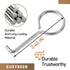 Drain Key Lifting Hooks, 5 Pack, 304 Stainless Steel Drain Grate Puller for Easy Shower Drain Cleaning