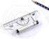 QMQJIA Portable Universal Multi-Purpose Rolling Ruler Drawing Parallel Compass-Ruler School Stationery Protractor