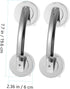 2pcs Lurrose Bathroom Fixtures Grab Bars for Shower Knobs Suction Grip Bars Door Handles for Seniors Elderly