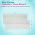 Dry Erase Number Line, Double Sided Whiteboard, 1 Pack 4x12", Math Sentence Blank on Side 2