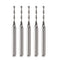 CNC Router Bits, 1/8" Shank End Mill, 1/16" Cutting Dia Flat Nose Carbide Endmill Tool Set for Wood PVC MDF