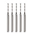 CNC Router Bits, 1/8" Shank End Mill, 1/16" Cutting Dia Flat Nose Carbide Endmill Tool Set for Wood PVC MDF