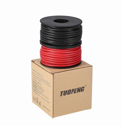16 AWG Electronic Wire, 66 Feet Silicone Wire, Flexible Tinned Copper Wire, High Temperature Resistance, 33 ft Black