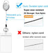 HASFINE Retractable Badge Reel with Colorful Bling Rhinestone Design, Durable Cord, Belt Clip & Key Ring Holder