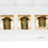 Hilitand 10pcs Terminal Blocks, 7 Hole Bridge Design Electrical Distribution Wire Screw Brass Connectors