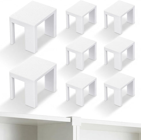 Fuutreo 8 Pack Bookcase Connector Compatible with IKEA Billy Bookshelf, Shelf Aligner