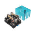 High Power Relay JQX-62F-2Z, AC 110V Coil Voltage, 80A DPDT 2NO 2NC Electromagnetic Relay, 35mm Rail Mount