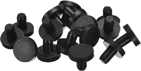 uxcell 16 Pieces Black Rubber Stopper, 5mm Plug for 4.5-4.8mm Hole