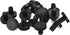 uxcell 16 Pieces Black Rubber Stopper, 5mm Plug for 4.5-4.8mm Hole